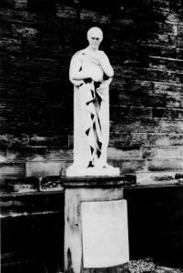 Statue of Sadler in the grounds of Leeds University. (Photograph - courtesy of Canon J.J. Richardson) 