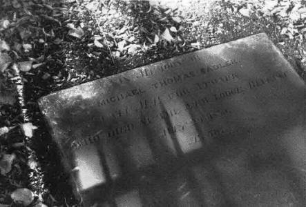 Sadler's grave in Ballylesson Churchyard.  