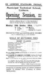 Opening Session 1914-1915 