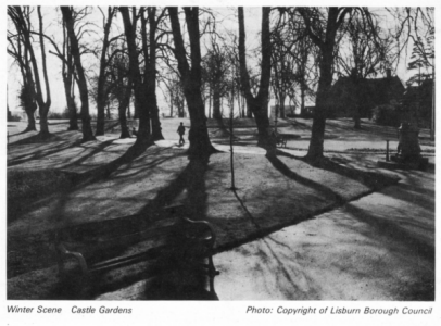 Winter Scene, Castle Gardens, Lisburn
