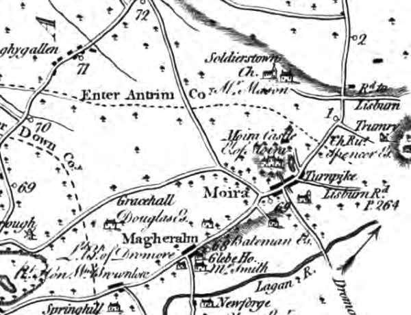 Section of a Taylor and Skinner’s map 1777