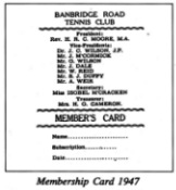 Membership Card 1947