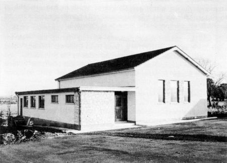 New hall when completed. Opening ceremony was on 30th November 1974.
