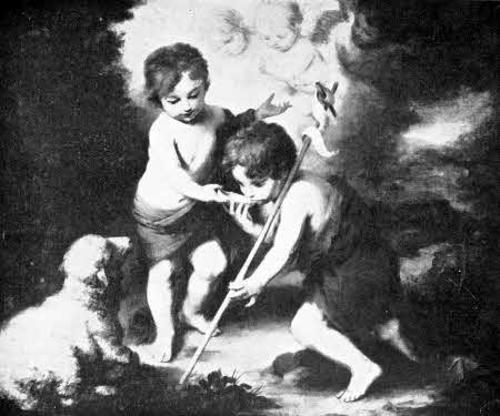 ' The Child Jesus and St John.' - By Murillo. [Photo Anderson]