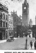 SHIPQUAY GATE AND THE GUILDHALL