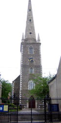 Lisburn Cathedral. The slim octagonal spire of the Cathedral is the tallest landmark in Lisburn.
