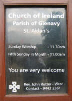 Notice Board at St Aidan’s Church, Glenavy.