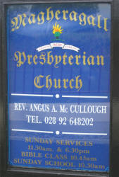 Notice Board at Magheragall Presbyterian Church