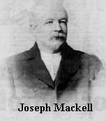 Joseph Mackell (born about 1855, died 1943), a lighterman on the Lagan Canal. This photograph was kindly supplied by a member of the Mackell family.