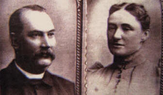The Rev. Charles Watson and his wife Jane (nee Finlay). He claimed in 1892 that there was "almost an entire absence of the superstitious" within his parish at Glenavy.