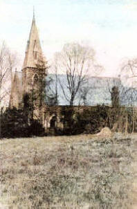 An early 20th century postcard depicting St. Joseph's at Ballymacricket, Glenavy, the scene of disturbances in 1829 and 1877.