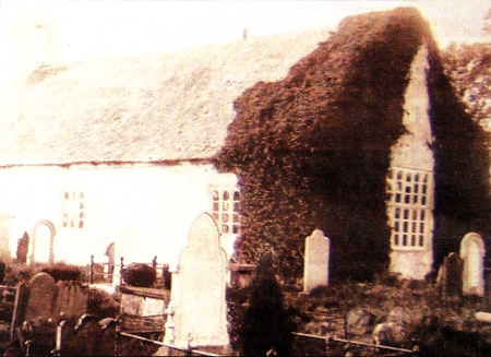 Ballinderry Middle Church from an early 20th century postcard lssued by Lannigan, a Lisburn photographer.