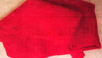 A piece of red flannel still adorns a drawer within a household in the Lisburn area.