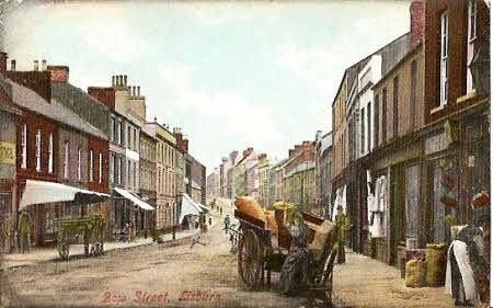 A postcard depicting Bow Street, Lisburn before the era of the motorcar. 