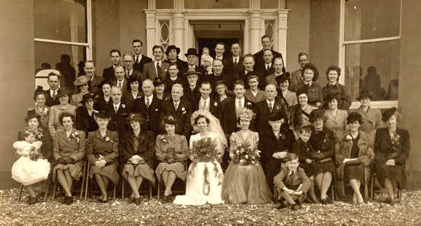 'A gathering of the Calwell/Caldwell family, Ballycarry.'