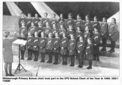 Hillsborough Primary School choir took part in the UTV School Choir of the Year in 1999. US21739SP