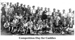 Competition Day for Caddies