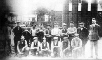Workers in Lisburn Gas Works in 1928