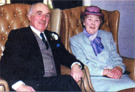 Former Mayoress Mrs. Edith Semple and her husband Doctor Samuel Semple on the occasion of their Diamond Wedding Anniversary.