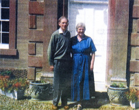 Trevor and Jean outside their home in Perthshire