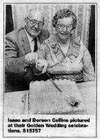 Isaac and Doreen Collins pictured at their Golden Wedding celebrations. S15757