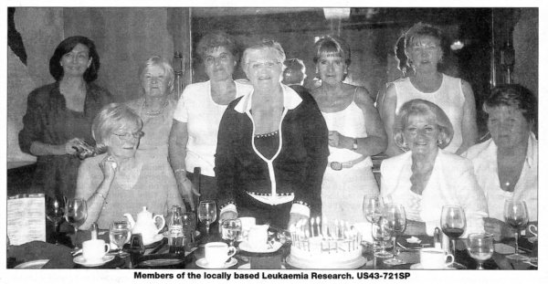 Members of the locally based Leukaemia Research. US43-721SP