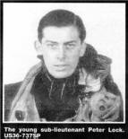 The young sub-lieutenant Peter Lock. US36-737SP