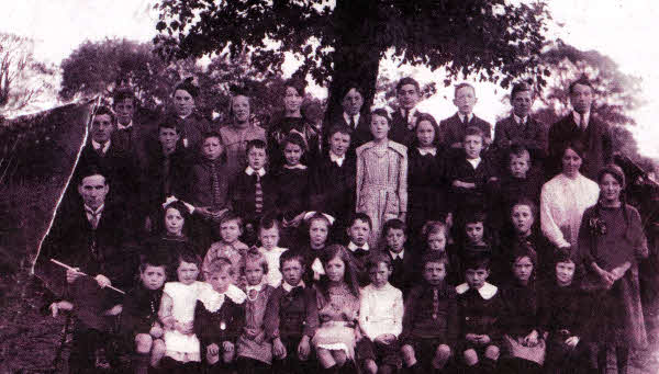 Some of the earliest pupils to attend the school.
