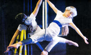 Kayla Grimley and Rahemma Javed from Community Circus Lisburn