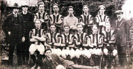 An old picture of Downshire Football team from our records.