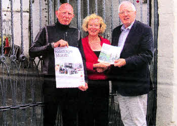 Ald Allan Ewart, Anthea McWilliams and Robert Martin at the current R-Space exhibition which ends this Friday.