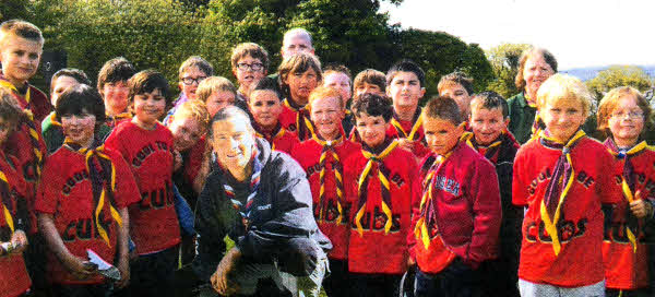 1st Moira Cubs who took part in the 'Bear In The Air' day out and met Bear Grylls, the Chief Scout at Cultra.