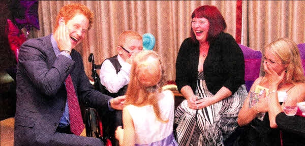 When Hope met Harry. This Is the moment when the Lisburn girl gave the Prince a lick on the right cheek.