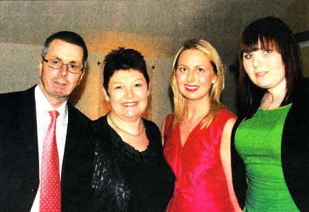 James and Máire Napier and daughters Catherine and Aisling at the launch of the book in January.