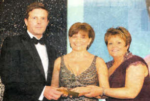 (L-R): Matthew Marshall, Carol Patton who won the Transforming Care with Technology Award and Janice Smyth, Director of the RCN in Northern Ireland.