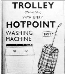 This was an offer too hard to refuse in the Star back in 1966 - a free shopping trolley with a new washing machine.