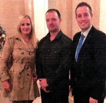 Natalie and Martin Agnew with Lagan Valley MLA Paul Glean