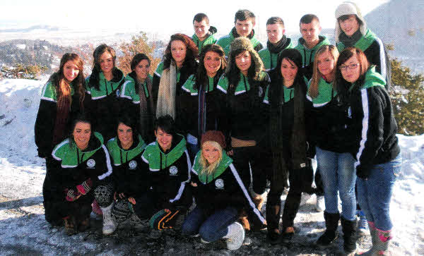 The group of pupils from St Patrick's who travelled to Romania in February.