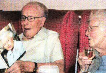 Tom with his wife Betty on his 100th birthday.