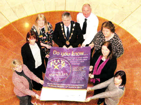 he Mayor, Councillor Brian Heading launches the 2012 Mayor's Awards for Volunteering at Lagan Valley Island.