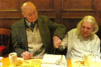 Reg and Edie on their 70th Wedding Anniversary.