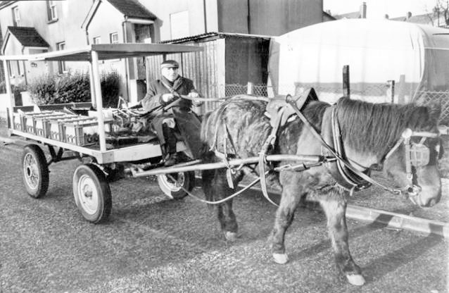 Jack McMaster delivering the milk in bygone days