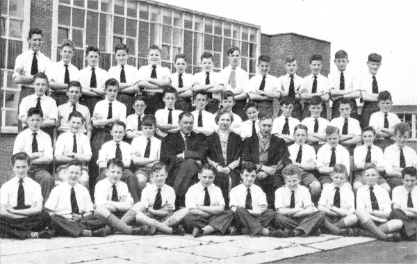 The choir of Lisnagarvey Intermediate School in May 1959