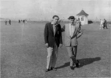 Photograph taken by Jim Ward, Bray Co Wicklow  1959. Bobby Hanna, Billy Vogan.  