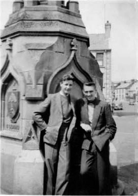 Photograph taken by Bobby Chambers Ballycastle 1955. Brendan Sloan, Billy (Beano) Hanna