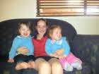 Our twins granddaughters Madison and Brianna aged 2 with their cousin Siobhan