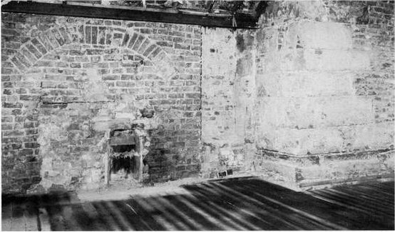 Old Fireplace under Linen Centre c18 century 