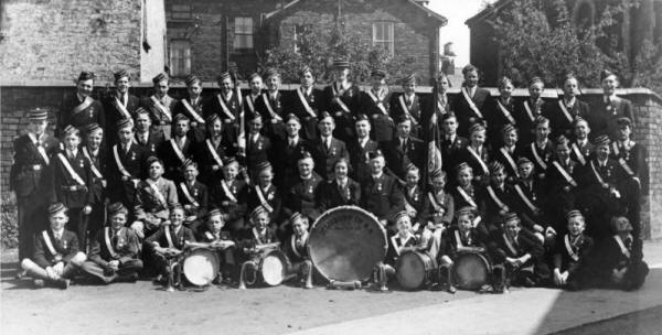 1st Lisburn Boys’ Brigade pictured on Coronation Day, May 1937