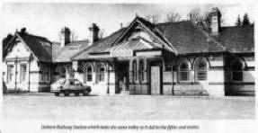 Lisburn Railway Station which looks the same today as it did in the fifties and sixties.