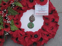 In memory of the young soldier lads.